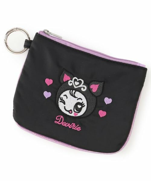 NARUMIYA CHARACTERS / ナルミヤキャラクターズ ポーチ | フラット刺しゅうポーチ【ベリエちゃん】【ナカムラくん】【ブルーベリエちゃん】【デビリーちゃん】（デビリーちゃん）