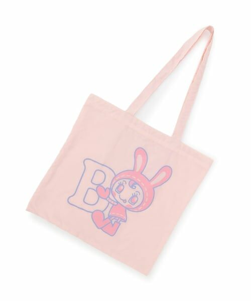 NARUMIYA CHARACTERS / ナルミヤキャラクターズ トートバッグ | イニシャルトートバッグ【ベリエちゃん/ブルーベリエちゃん/デビリーちゃん/ナカムラくん/ミントくん】（ベリエちゃん）