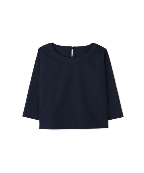 ＊＊NATURAL BEAUTY BASIC / ナチュラルビューティーベーシック シャツ・ブラウス | コットンブラウス（ネイビー）