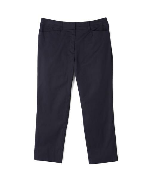 ＊＊NATURAL BEAUTY BASIC / ナチュラルビューティーベーシック パンツ | テンセルドビーストレッチクロップドパンツ（ネイビー）