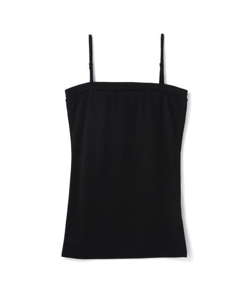 ＊＊NATURAL BEAUTY BASIC / ナチュラルビューティーベーシック カットソー | ラメフライスSSベアトップ（ブラック）