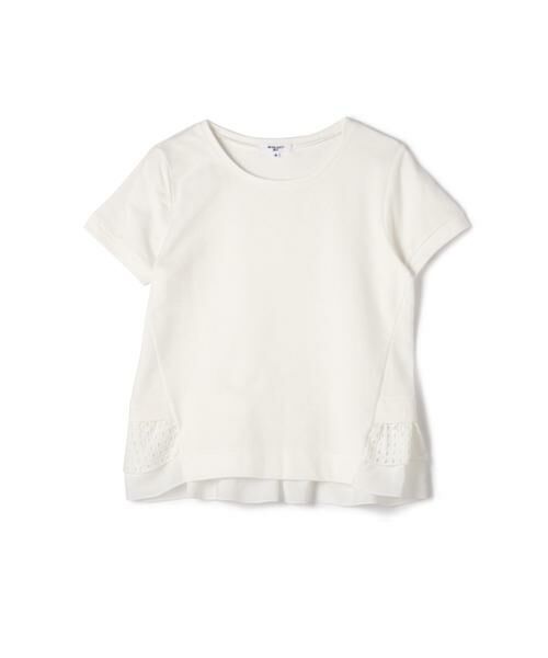 ＊＊NATURAL BEAUTY BASIC / ナチュラルビューティーベーシック カットソー | レイヤードミニ裏毛（オフ×オフ布帛1）