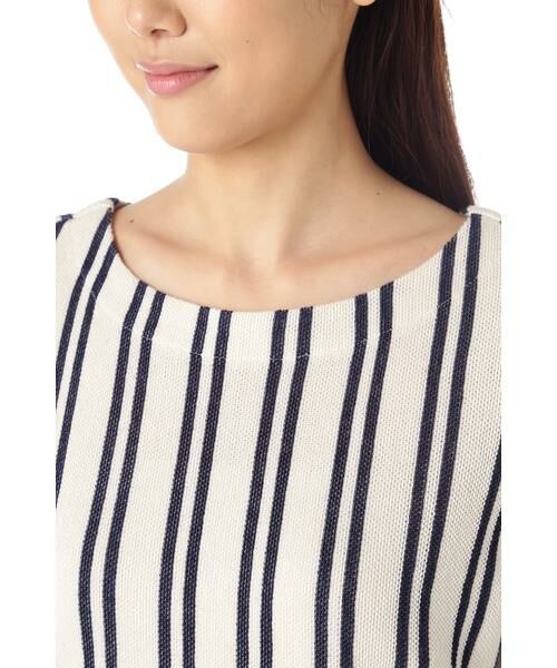 ＊＊NATURAL BEAUTY BASIC / ナチュラルビューティーベーシック カットソー | カノコストライプ半袖プルオーバー | 詳細5