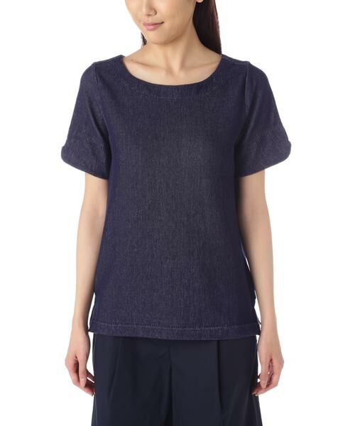 ＊＊NATURAL BEAUTY BASIC / ナチュラルビューティーベーシック カットソー | カノコストライプ半袖プルオーバー | 詳細10