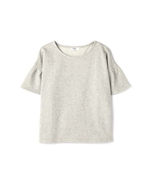 ＊＊NATURAL BEAUTY BASIC / ナチュラルビューティーベーシック カットソー | ボリュームスリーブ裏毛カットソー（グレー）