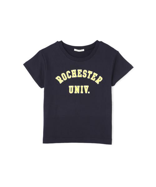 ＊＊NATURAL BEAUTY BASIC / ナチュラルビューティーベーシック カットソー | ロゴ裏毛（ネイビー）