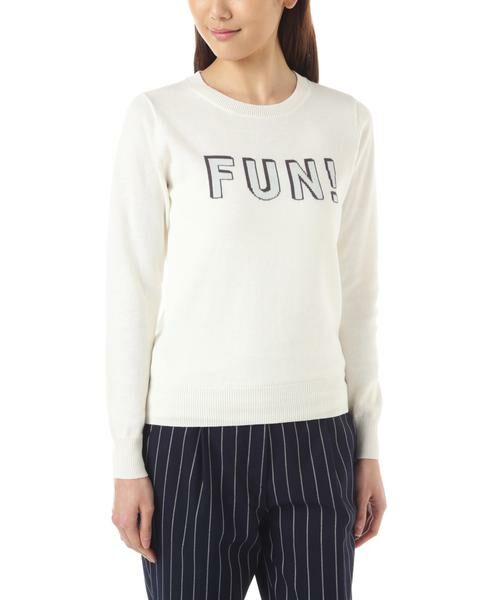 ＊＊NATURAL BEAUTY BASIC / ナチュラルビューティーベーシック ニット・セーター | インターシャニット | 詳細1