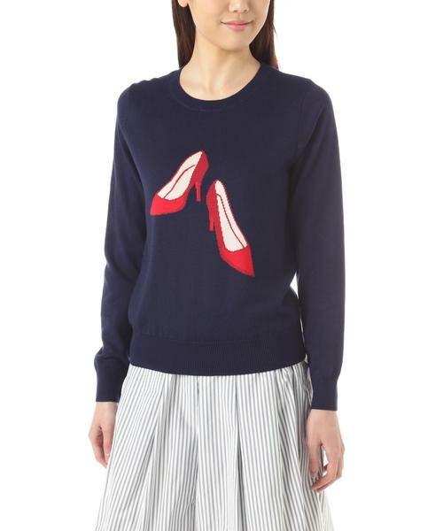 ＊＊NATURAL BEAUTY BASIC / ナチュラルビューティーベーシック ニット・セーター | インターシャニット | 詳細5