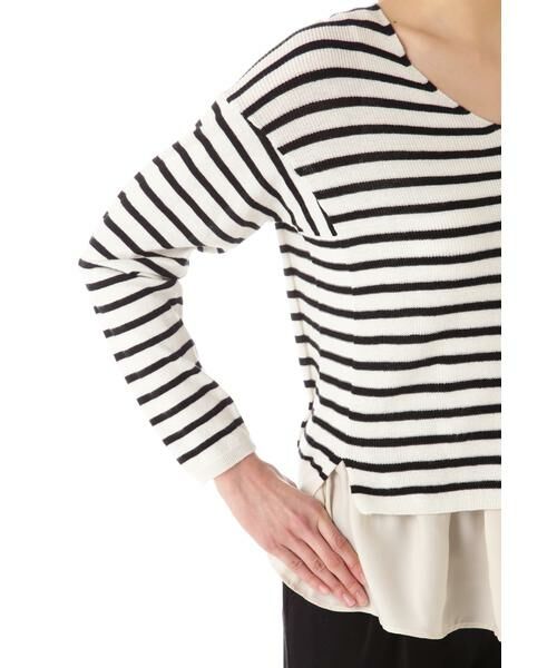 ＊＊NATURAL BEAUTY BASIC / ナチュラルビューティーベーシック ニット・セーター | インナーレイヤードニット | 詳細6