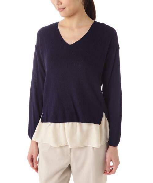 ＊＊NATURAL BEAUTY BASIC / ナチュラルビューティーベーシック ニット・セーター | インナーレイヤードニット | 詳細12