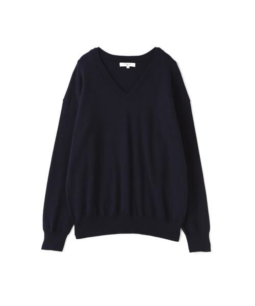 ＊＊NATURAL BEAUTY BASIC / ナチュラルビューティーベーシック ニット・セーター | ユーティリティニット（ネイビー）