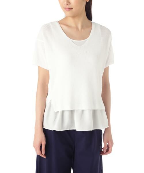 ＊＊NATURAL BEAUTY BASIC / ナチュラルビューティーベーシック ニット・セーター | インナーレイヤードニット | 詳細1