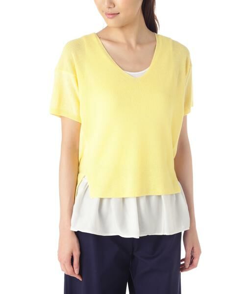 ＊＊NATURAL BEAUTY BASIC / ナチュラルビューティーベーシック ニット・セーター | インナーレイヤードニット | 詳細3