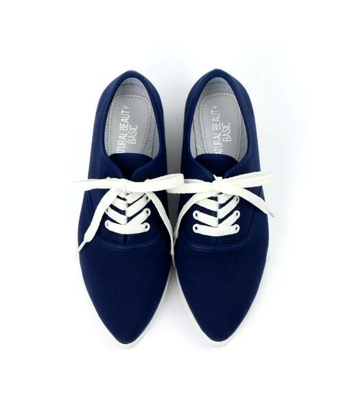 ＊＊NATURAL BEAUTY BASIC / ナチュラルビューティーベーシック スニーカー | ポインテットスニーカー（ネイビー）