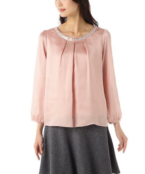 ＊＊NATURAL BEAUTY BASIC / ナチュラルビューティーベーシック シャツ・ブラウス | ビジューブラウス | 詳細4