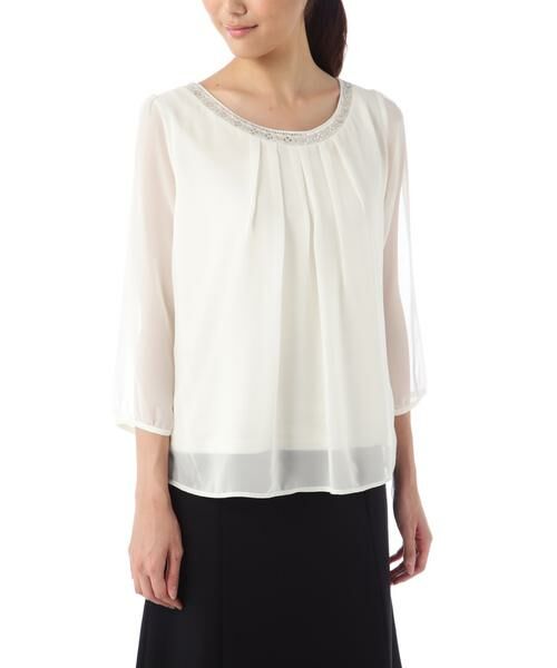 セール シースルーブラウス シャツ ブラウス Natural Beauty Basic ナチュラルビューティーベーシック ファッション通販 タカシマヤファッションスクエア