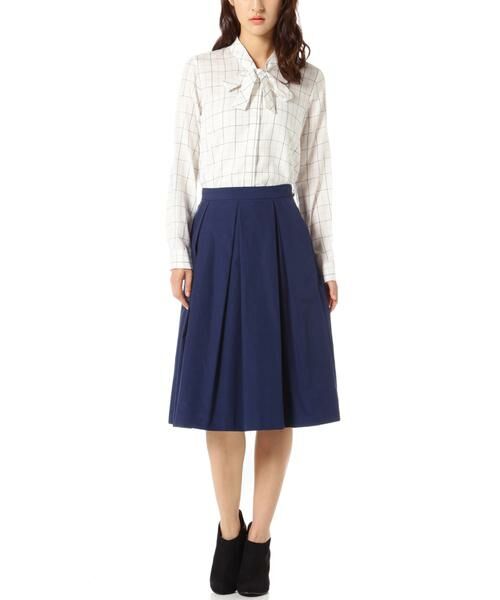 ＊＊NATURAL BEAUTY BASIC / ナチュラルビューティーベーシック シャツ・ブラウス | ボウタイチェックブラウス | 詳細1