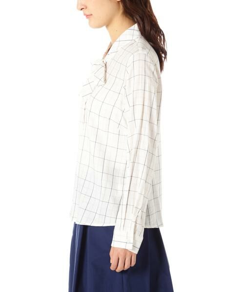 ＊＊NATURAL BEAUTY BASIC / ナチュラルビューティーベーシック シャツ・ブラウス | ボウタイチェックブラウス | 詳細3
