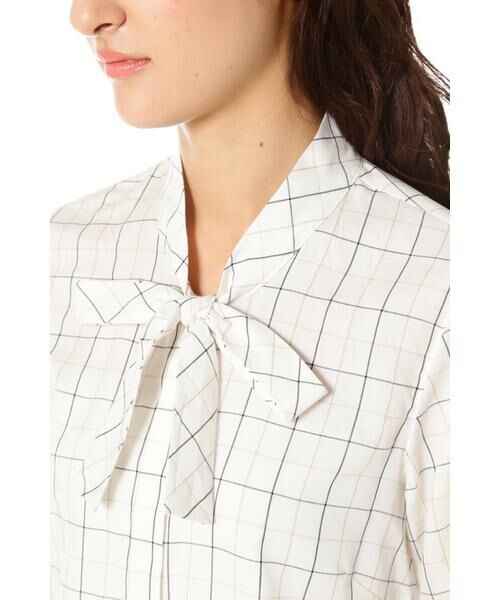 ＊＊NATURAL BEAUTY BASIC / ナチュラルビューティーベーシック シャツ・ブラウス | ボウタイチェックブラウス | 詳細4