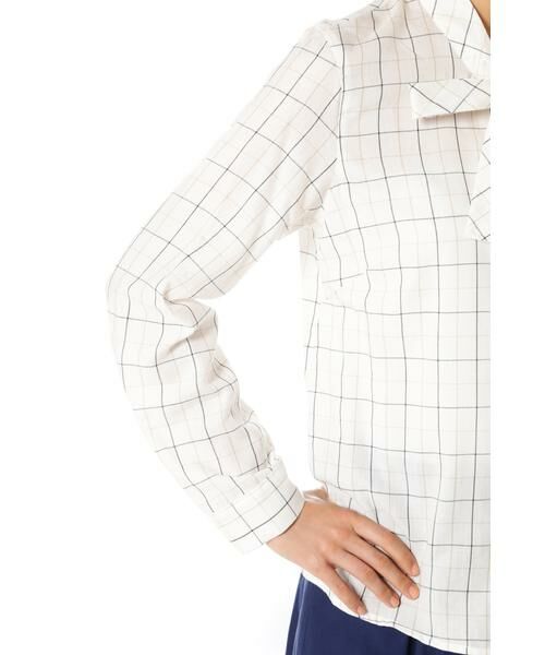 ＊＊NATURAL BEAUTY BASIC / ナチュラルビューティーベーシック シャツ・ブラウス | ボウタイチェックブラウス | 詳細5