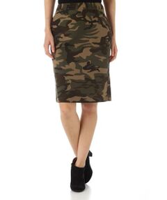 迷彩タイトスカート