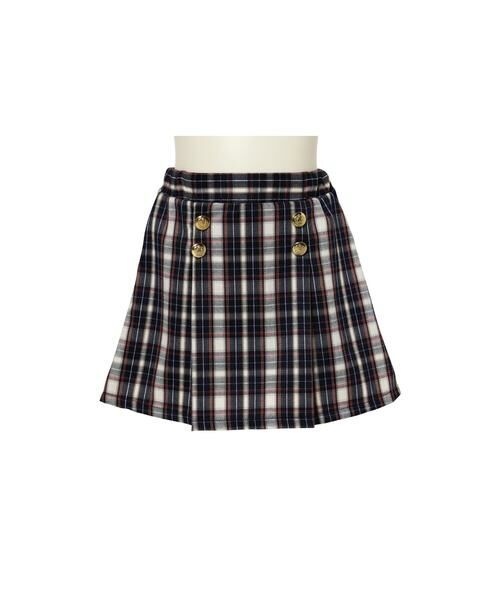 ＊＊NATURAL BEAUTY BASIC / ナチュラルビューティーベーシック ベビー・キッズウエア | タータンチェックミニスカート | 詳細1