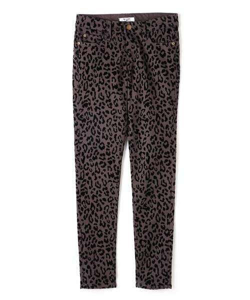 **NATURAL BEAUTY BASIC / ナチュラルビューティーベーシック パンツ | レオパードスキニーパンツ(グレー1)