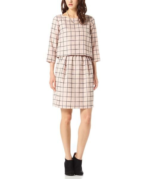 セール チェックワンピース ワンピース Natural Beauty Basic ナチュラルビューティーベーシック ファッション通販 タカシマヤファッションスクエア