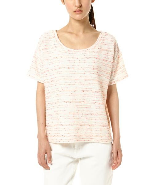 ＊＊NATURAL BEAUTY BASIC / ナチュラルビューティーベーシック カットソー | スラブ調カットソー（ピンク1）