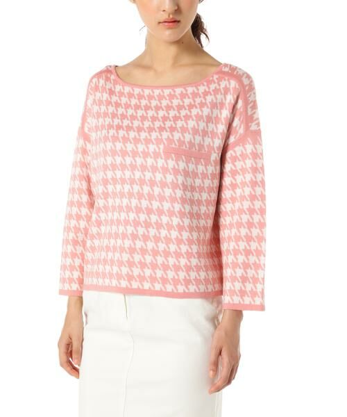 セール 千鳥柄ニット ニット セーター Natural Beauty Basic ナチュラルビューティーベーシック ファッション通販 タカシマヤファッションスクエア
