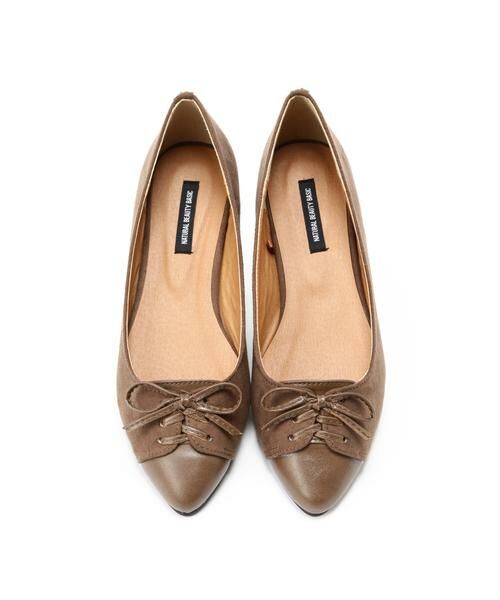 ＊＊NATURAL BEAUTY BASIC / ナチュラルビューティーベーシック パンプス | フラットシューズ（ベージュ）