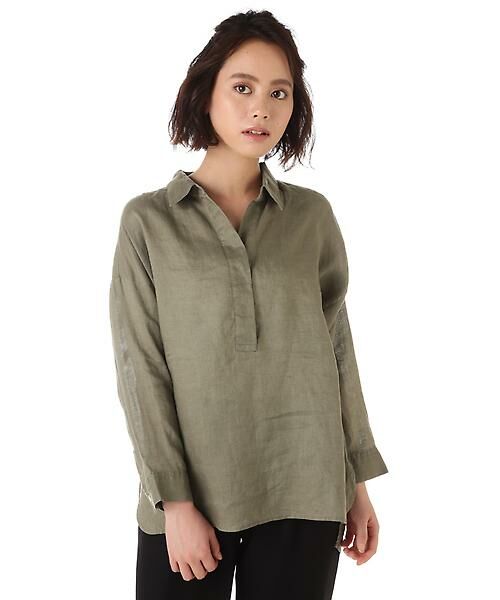 セール Andgirl 4月号掲載 フレンチリネンシャツ シャツ ブラウス Natural Beauty Basic ナチュラルビューティーベーシック ファッション通販 タカシマヤファッションスクエア