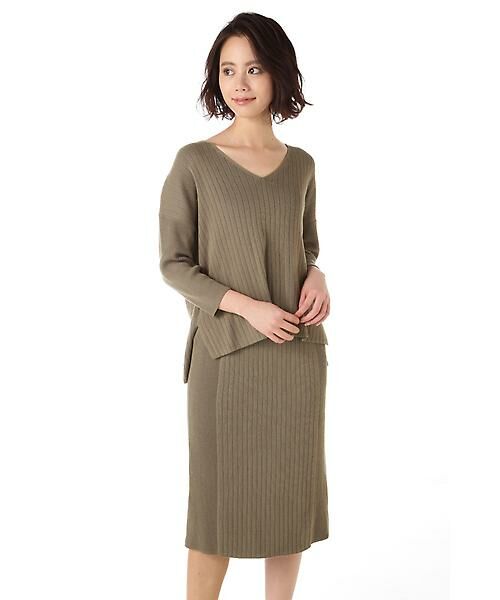 セール ワイドリブセットアップワンピース ワンピース Natural Beauty Basic ナチュラルビューティーベーシック ファッション通販 タカシマヤファッションスクエア