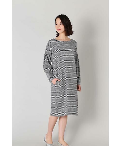 セール グレンチェックカットソーワンピース ワンピース Natural Beauty Basic ナチュラルビューティーベーシック ファッション通販 タカシマヤファッションスクエア