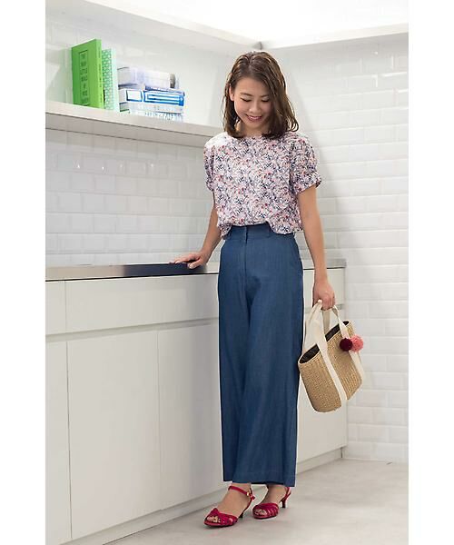 ウォッシャブル コットンテンセルワイドパンツ パンツ Natural Beauty Basic ナチュラルビューティーベーシック ファッション通販 タカシマヤファッションスクエア