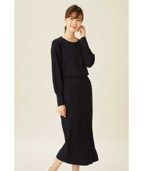 洗える ニットセットアップ ワンピース Natural Beauty Basic ナチュラルビューティーベーシック ファッション通販 タカシマヤファッションスクエア