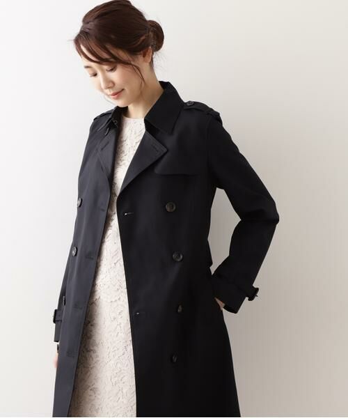 **NATURAL BEAUTY BASIC / ナチュラルビューティーベーシック アウター | ベーシックトレンチ(ネイビー)