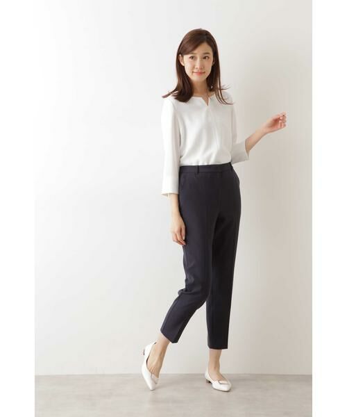 ＊＊NATURAL BEAUTY BASIC / ナチュラルビューティーベーシック シャツ・ブラウス | [WEB限定]エアリーダブルクロスブラウス◆ | 詳細3