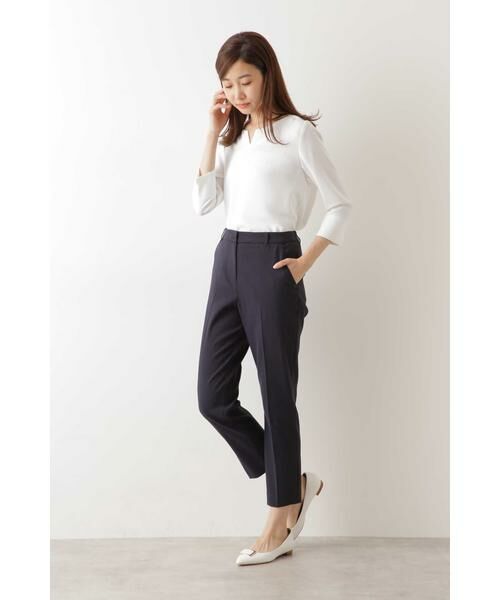 ＊＊NATURAL BEAUTY BASIC / ナチュラルビューティーベーシック シャツ・ブラウス | [WEB限定]エアリーダブルクロスブラウス◆ | 詳細4