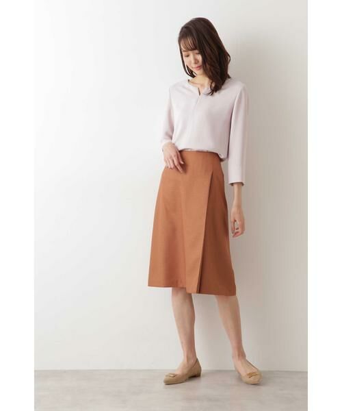 ＊＊NATURAL BEAUTY BASIC / ナチュラルビューティーベーシック シャツ・ブラウス | [WEB限定]エアリーダブルクロスブラウス◆ | 詳細8