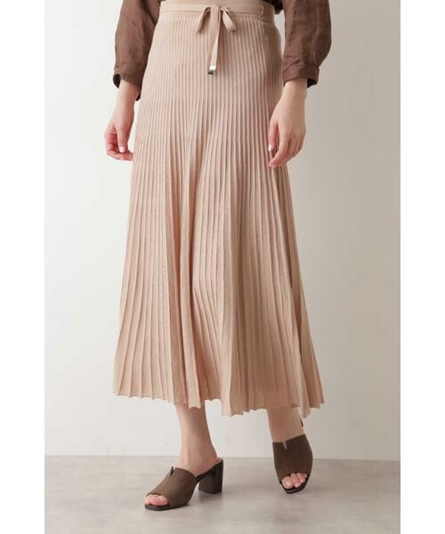 セール 美人百花 4月号掲載 ニットプリーツスカート スカート Natural Beauty Basic ナチュラルビューティーベーシック ファッション通販 タカシマヤファッションスクエア