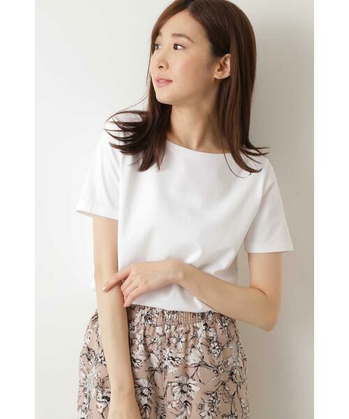 With Cancam 6月号掲載 スーピマコットンベーシックtシャツ半袖 Tシャツ Natural Beauty Basic ナチュラルビューティーベーシック ファッション通販 タカシマヤファッションスクエア