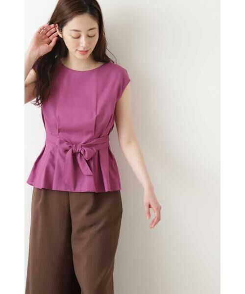 ウエストタックリボンブラウス シャツ ブラウス Natural Beauty Basic ナチュラルビューティーベーシック ファッション通販 タカシマヤファッションスクエア