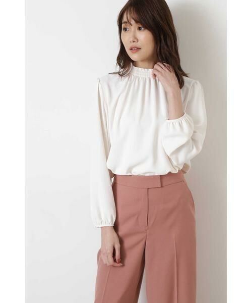 セール シャーリングネックブラウス シャツ ブラウス Natural Beauty Basic ナチュラルビューティーベーシック ファッション通販 タカシマヤファッションスクエア