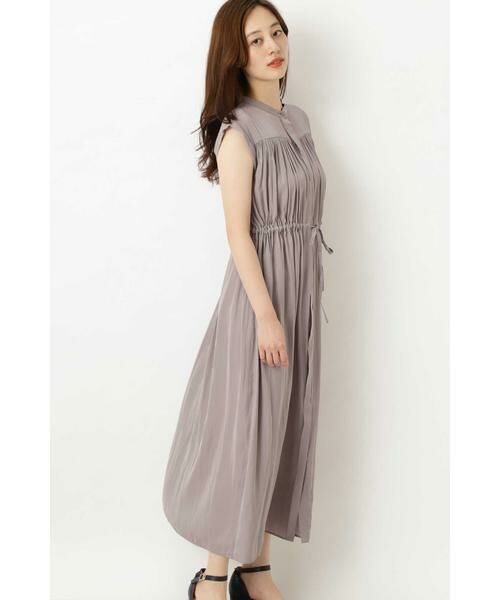 洗える 割繊サテンギャザーワンピース ワンピース Natural Beauty Basic ナチュラルビューティーベーシック ファッション通販 タカシマヤファッションスクエア