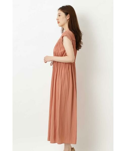 洗える 割繊サテンギャザーワンピース ワンピース Natural Beauty Basic ナチュラルビューティーベーシック ファッション通販 タカシマヤファッションスクエア