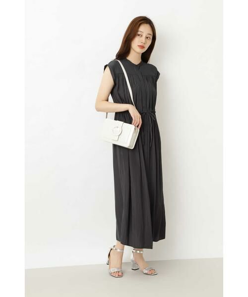 洗える 割繊サテンギャザーワンピース ワンピース Natural Beauty Basic ナチュラルビューティーベーシック ファッション通販 タカシマヤファッションスクエア