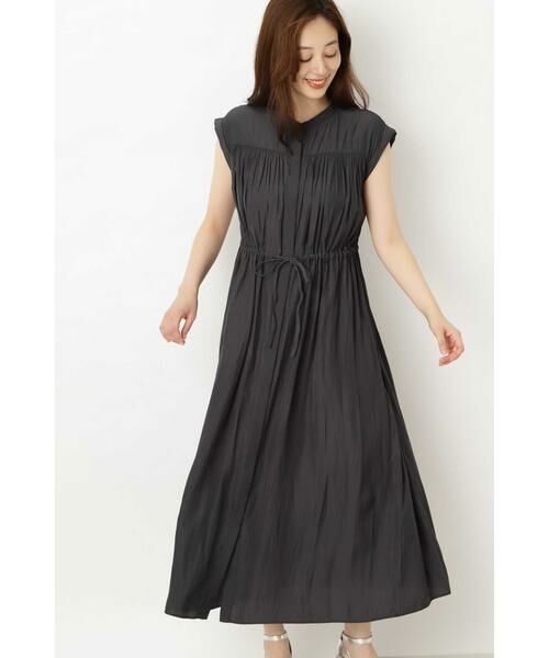 洗える 割繊サテンギャザーワンピース ワンピース Natural Beauty Basic ナチュラルビューティーベーシック ファッション通販 タカシマヤファッションスクエア