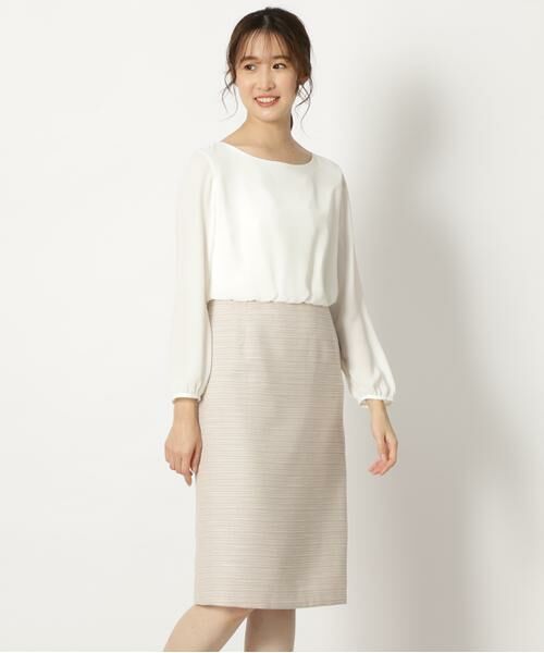 ラメボーダーツイードセットアップ ワンピース ワンピース Natural Beauty Basic ナチュラルビューティーベーシック ファッション通販 タカシマヤファッションスクエア