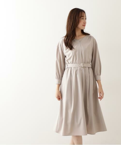セール 洗える ベルテッドシャツワンピース ワンピース Natural Beauty Basic ナチュラルビューティーベーシック ファッション通販 タカシマヤファッションスクエア